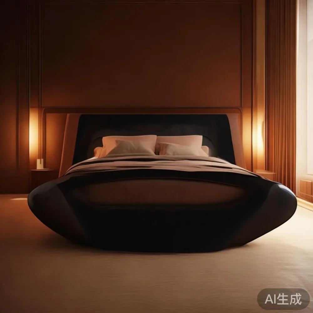 Gambar kamar tidur nyaman dengan bed frame gaya postmoden
