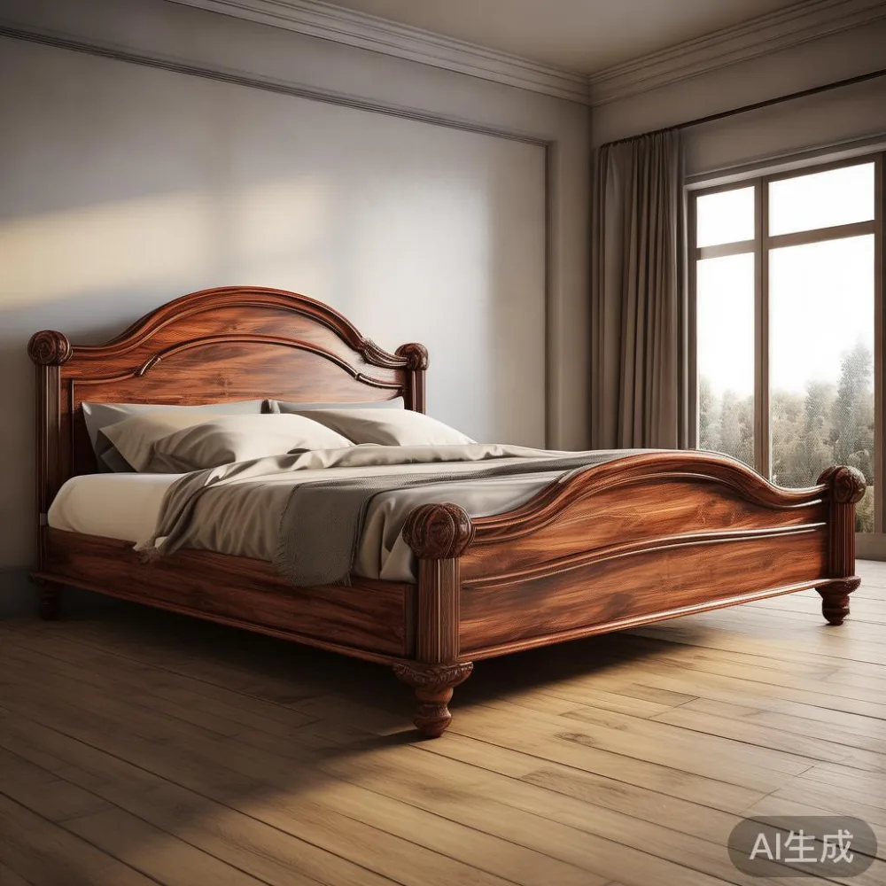Gambar bed frame mewah gaya Amerika