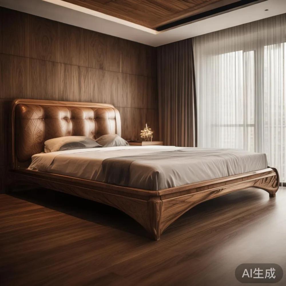 Gambar kerusi katil mewah Midhill di apartemen moden di KL