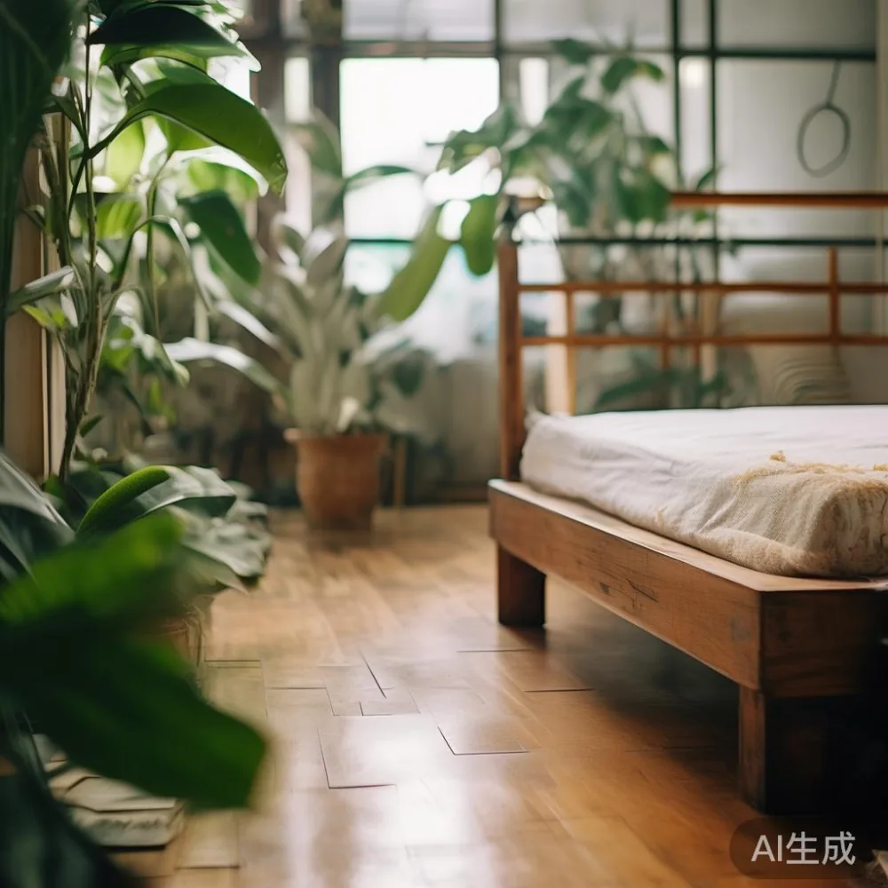 Kelembapan Asia Tenggara dan Perabot Kayu Pepejal: Apa Yang Perlu Anda — corner of a small condo apartment with wooden fl