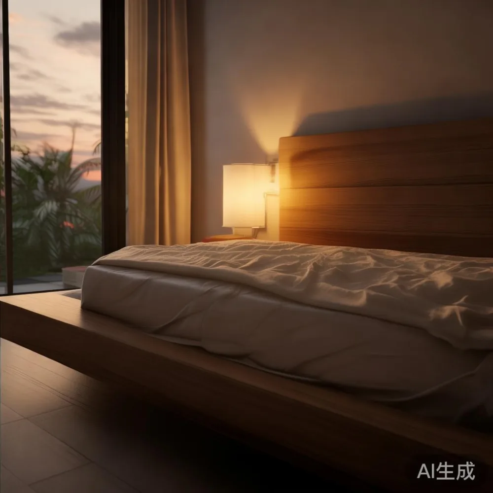 Panduan Lengkap: Memadankan Furnitur dengan Interior Minimal Hangat un — room setting at dusk with warm lamp light, film 