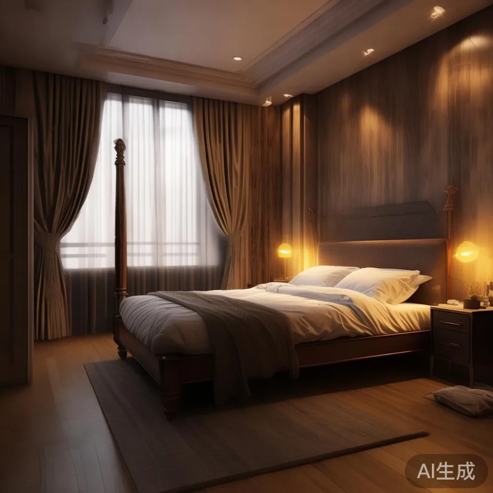 Mengecat Ruang Sempit Jadi Mewah: Cara Menyusun Kondominium Malaysia S — room setting at dusk with warm lamp light, film 