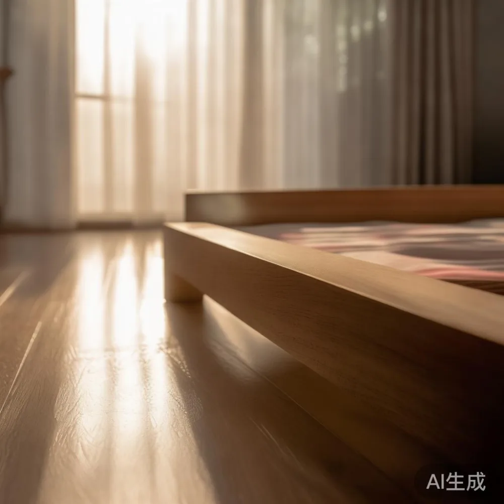 Kelembapan dan Kayu Pepejal: Cara Melindungi Rangka Katil dan Perabot  — in a sunlit Singapore HDB living room, morning l