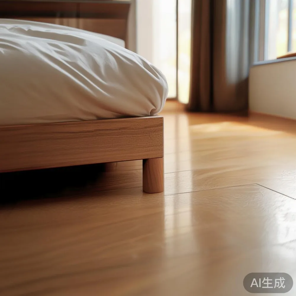Panduan Memilih Saiz Perabot Living Room HDB Singapura Yang Tepat — detail of the base and leg construction on a bed