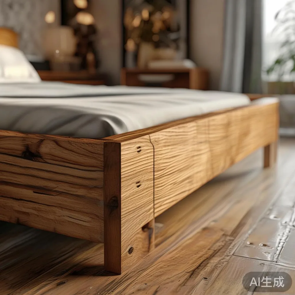 Apa yang Tidak Dicetak di Brosur: Realiti Penghantaran dan Pemasangan  — close-up of the grain and joinery detail, shallo