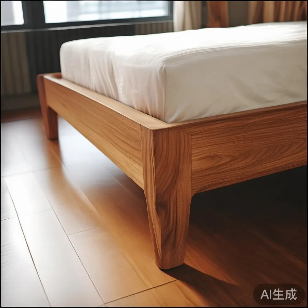 Venir atau Kayu Pepejal? Pandangan Jujur tentang Kos Jangka Panjang un — detail of the base and leg construction on a bed